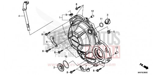 PANNEAU CARTER-MOTEUR D. CBR500RAN de 2022